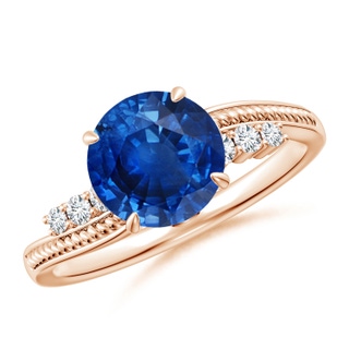 Round AAA Blue Sapphire