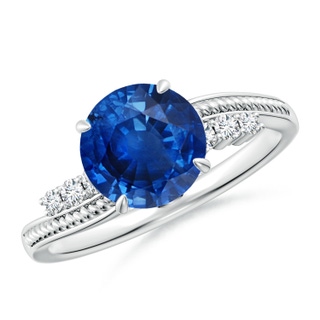 Round AAA Blue Sapphire