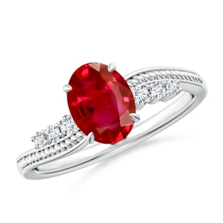 Oval AAA Ruby