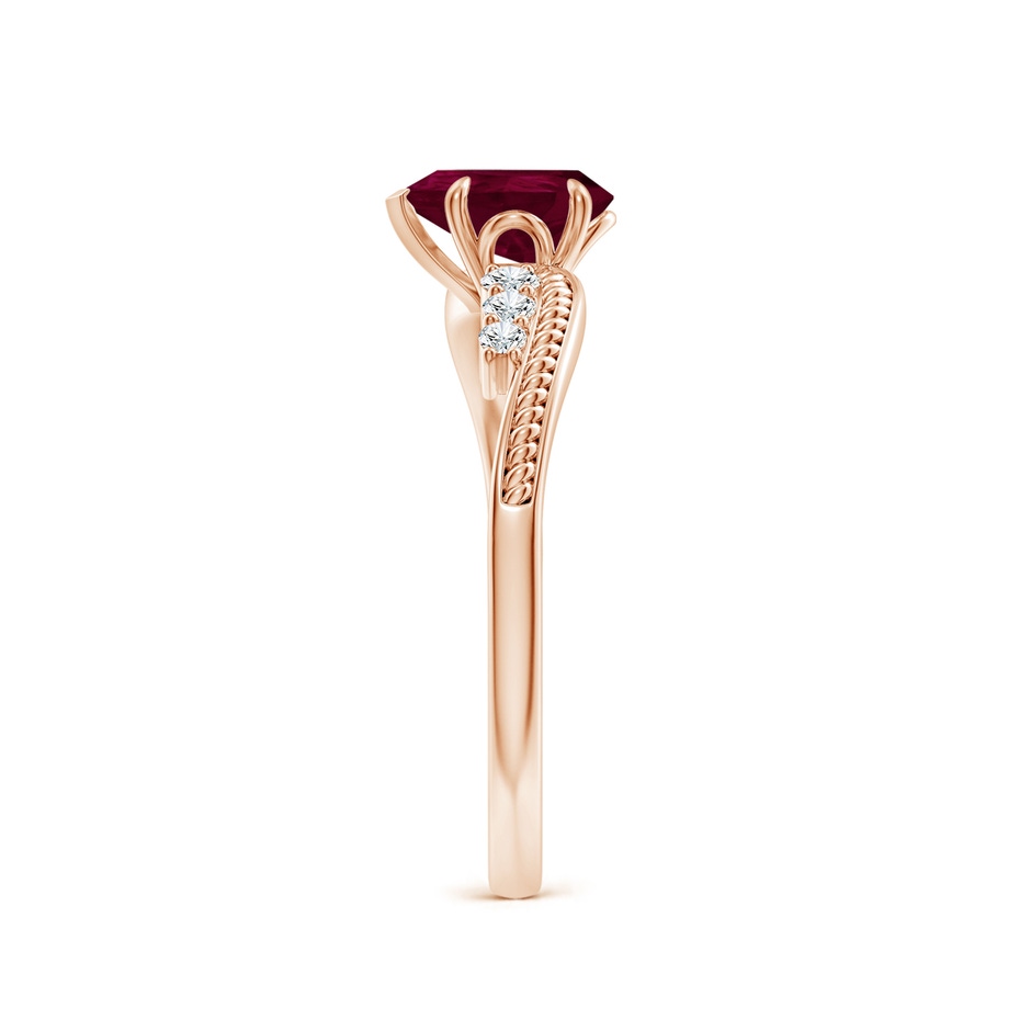 7x5mm A SR4619RD-RG-A-7x5 in Rose Gold side 299