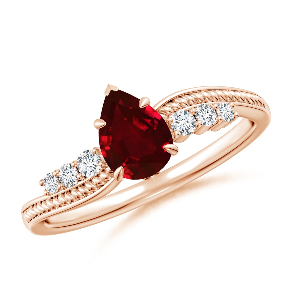 7x5mm AAAA SR4619RD-RG-AAAA-7x5 in Rose Gold 