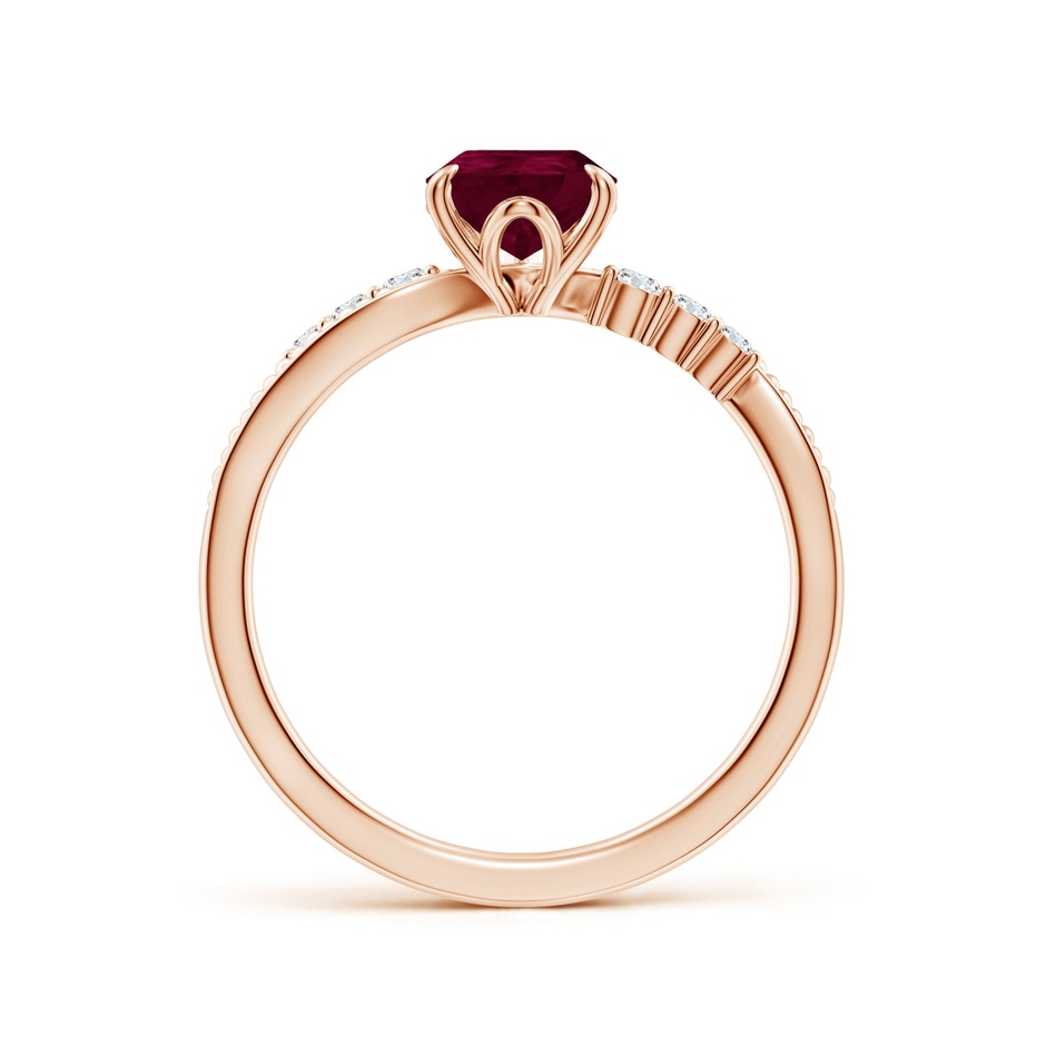 8x6mm A SR4619RD-RG-A-8x6 in Rose Gold side 199