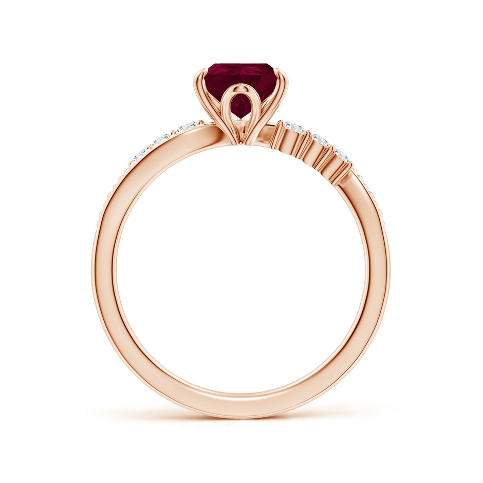 9x7mm A SR4619RD-RG-A-9x7 in Rose Gold side 199