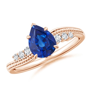 Pear AAA Blue Sapphire