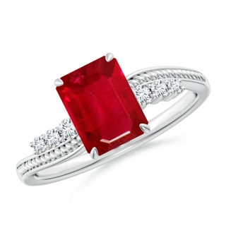 Emerald Cut AAA Ruby