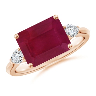 Emerald Cut A Ruby