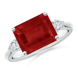 Emerald Cut AA Ruby