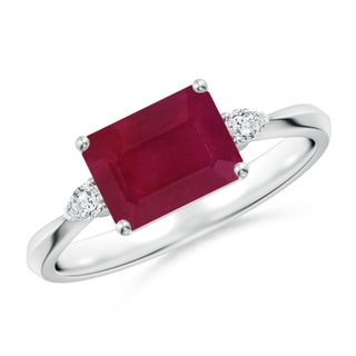 Emerald Cut A Ruby