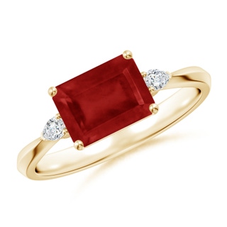 Emerald Cut AA Ruby