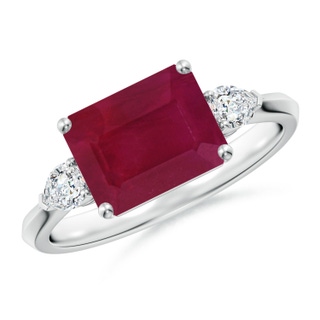 Emerald Cut A Ruby