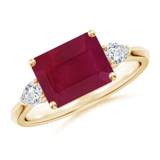 Emerald Cut A Ruby