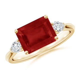 Emerald Cut AA Ruby