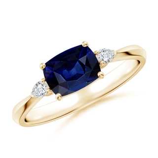 Cushion Rectangular AAA Blue Sapphire