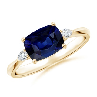 Cushion Rectangular AAA Blue Sapphire