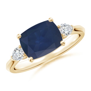 Cushion Rectangular A Blue Sapphire