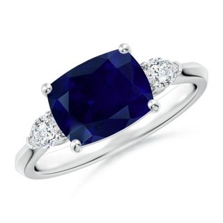 Cushion Rectangular AA Blue Sapphire