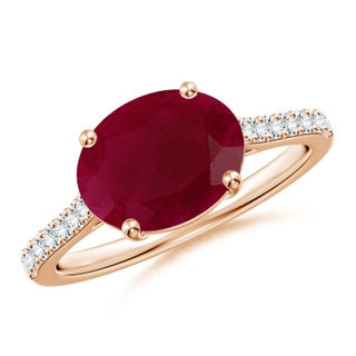 Oval A Ruby