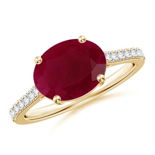 Oval A Ruby