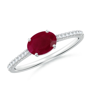 Oval A Ruby