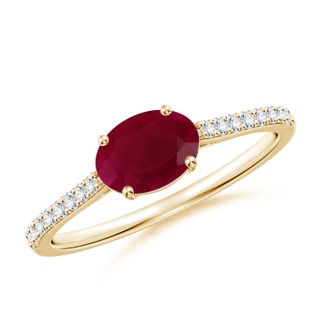 Oval A Ruby