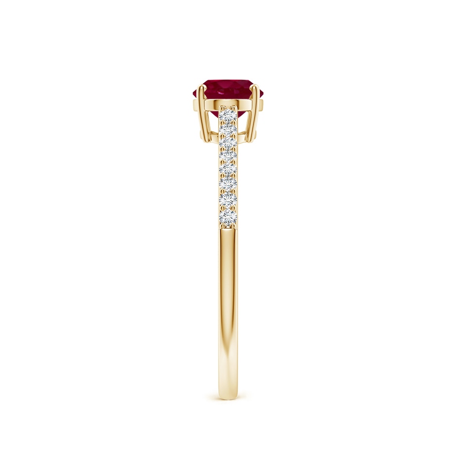 7x5mm A SR4625RD-YG-A-7x5 in Yellow Gold side 299