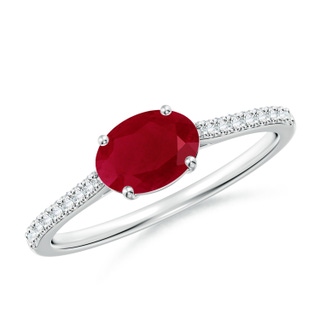 Oval AA Ruby