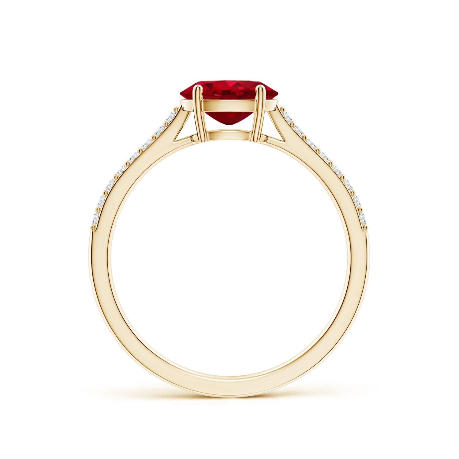 7x5mm AAA SR4625RD-YG-AAA-7x5 in Yellow Gold