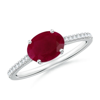 Oval A Ruby