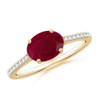 Oval A Ruby