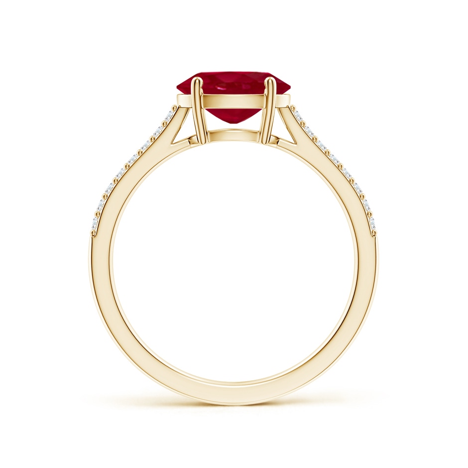 8x6mm AA SR4625RD-YG-AA-8x6 in Yellow Gold side 199