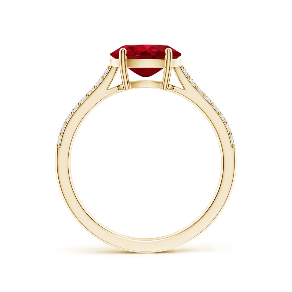 8x6mm AAA SR4625RD-YG-AAA-8x6 in Yellow Gold side 199