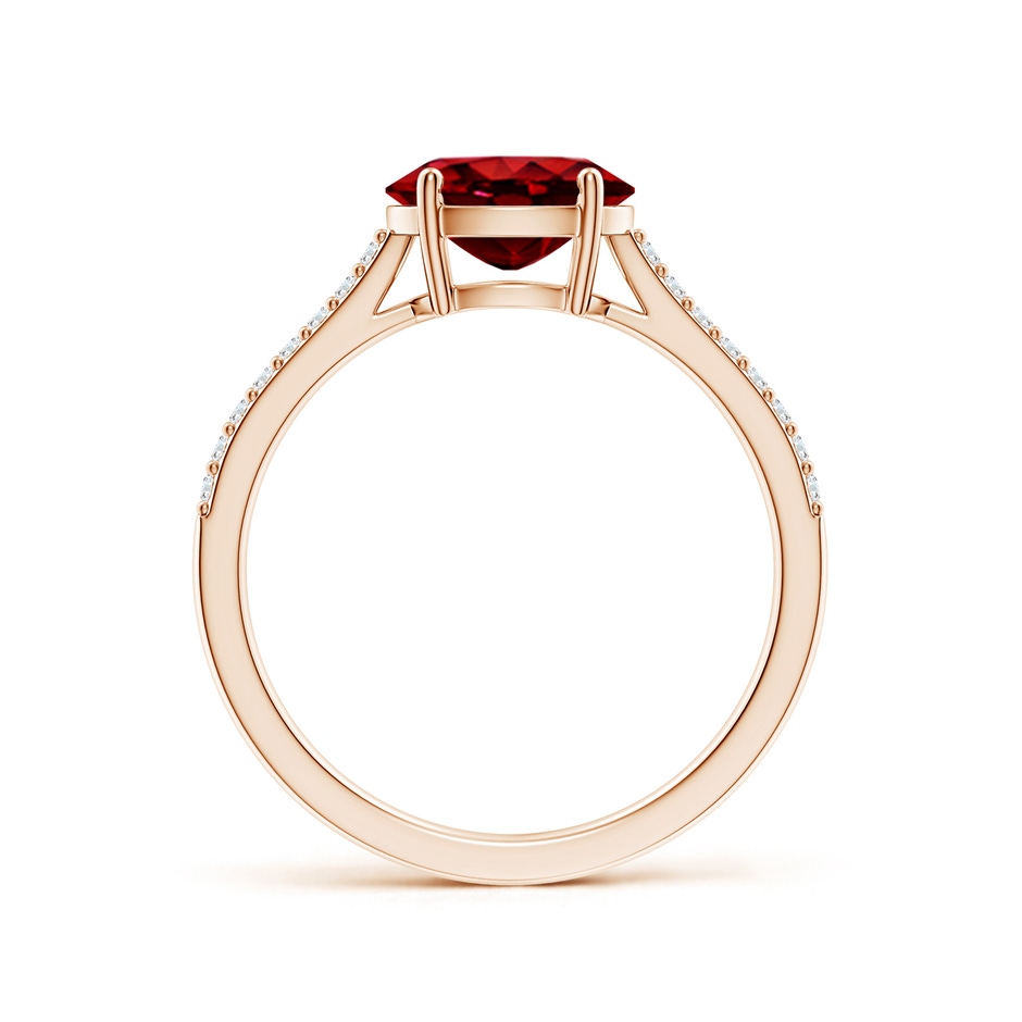 8x6mm AAAA SR4625RD-RG-AAAA-8x6 in Rose Gold side 199