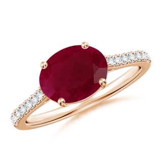 Oval A Ruby