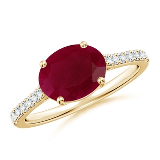Oval A Ruby