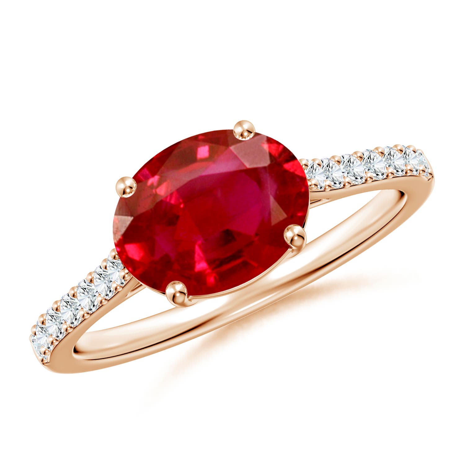 9x7mm AAA SR4625RD-RG-AAA-9x7 in Rose Gold
