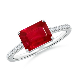 Emerald Cut AAA Ruby