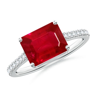 Emerald Cut AAA Ruby