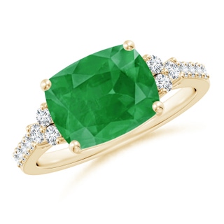 Cushion Rectangular A Emerald