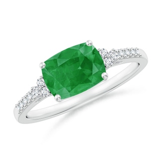 Cushion Rectangular A Emerald