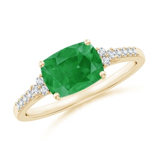 Cushion Rectangular A Emerald