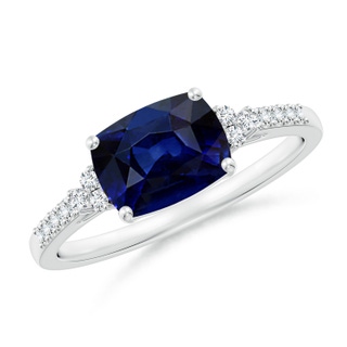 Cushion Rectangular AAA Blue Sapphire