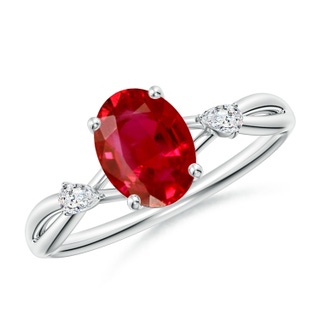 Oval AAA Ruby