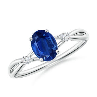 Oval AAA Blue Sapphire