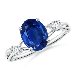 Oval AAA Blue Sapphire