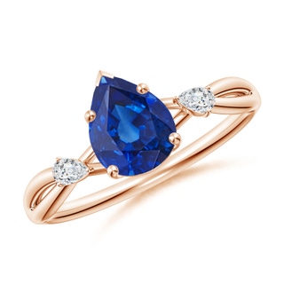 Pear AAA Blue Sapphire