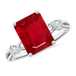 Emerald Cut AAA Ruby