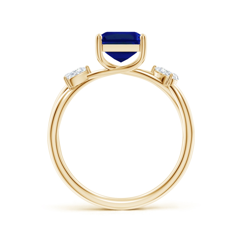 9x7mm Lab-Grown SR4633SD-YGE-AAAA-9x7 in 18K Yellow Gold - side 199