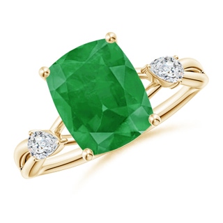 Cushion Rectangular A Emerald