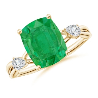 Cushion Rectangular AA Emerald