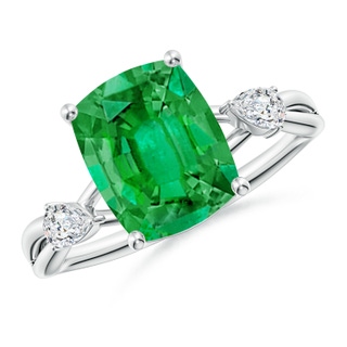 Cushion Rectangular AAA Emerald